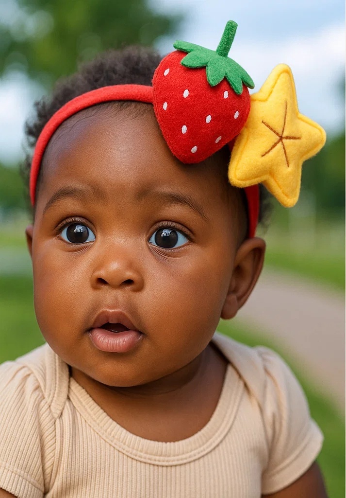 Strawberry Starfruit Baby Headband
